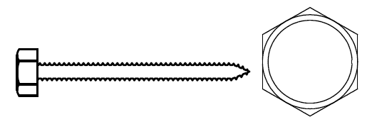 MW SCREW 10NW 3" GV